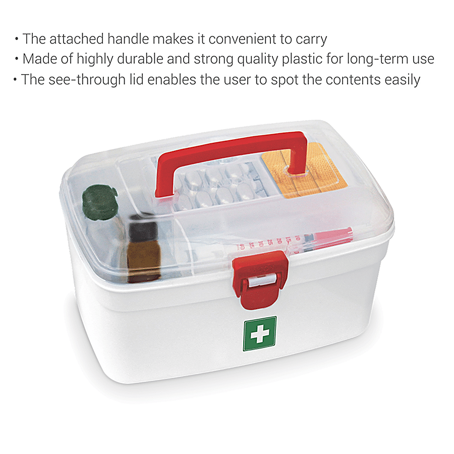 Milton Emergency Kit / Medical Box / First Aid - BPA Free Storage, With  Detachable Tray, 1 pc