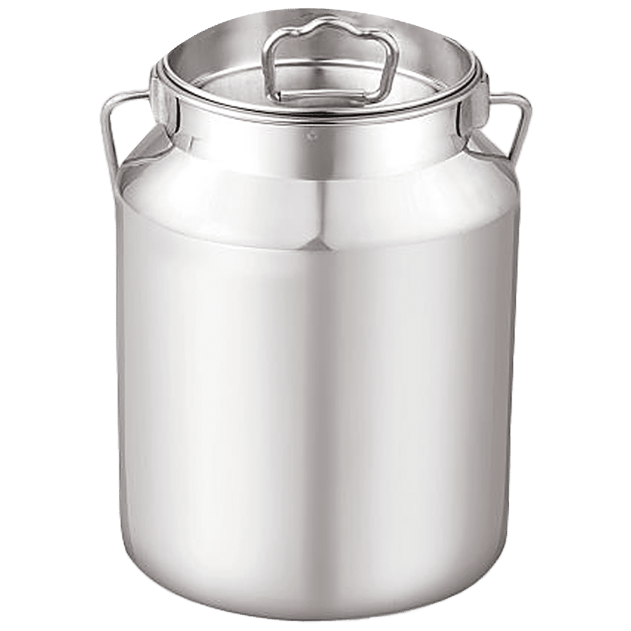 Silver Stainless Steel Milk Storage Can/ Container Capacity 5 Litre Standard