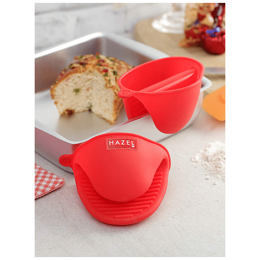 2Pcs Silicone Cookware Handle Cover Heat Resistant Pot Holder