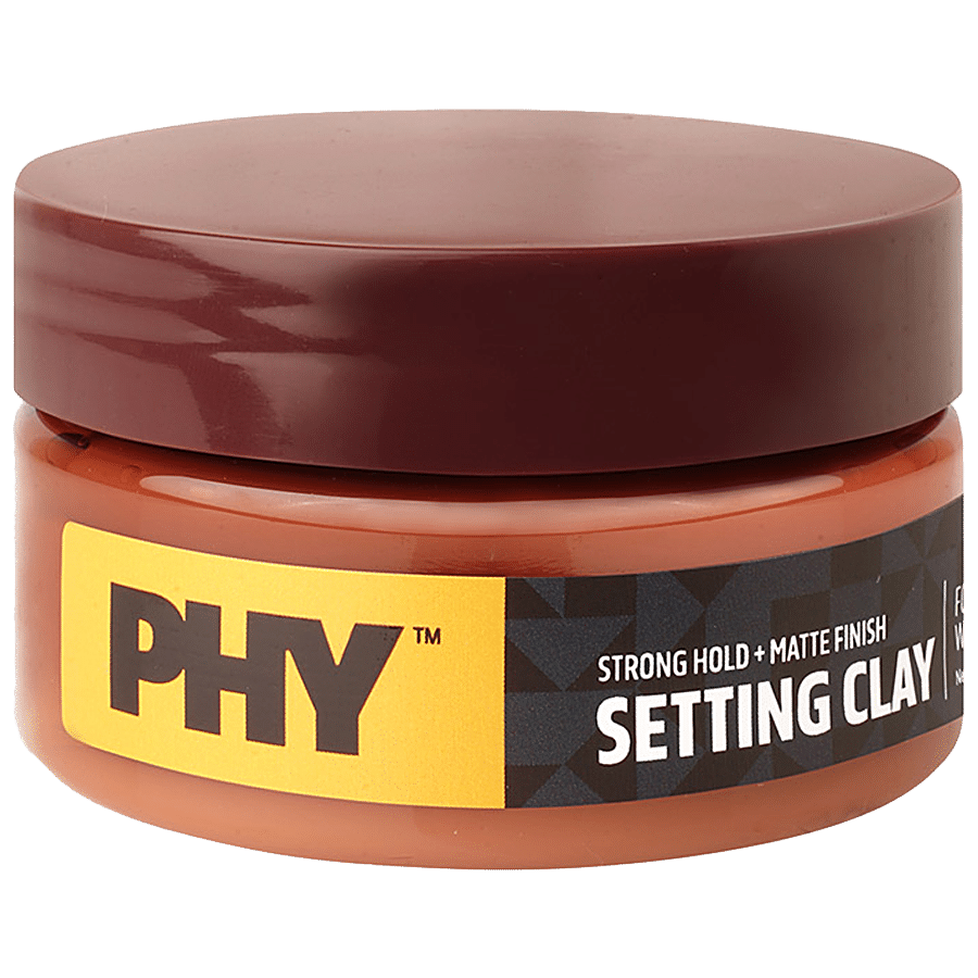 Buy Phy Setting Clay - Strong Hold, Matte Finish, Vegan, Absorbs Dirt, Oil  From Hair Online at Best Price of Rs  - bigbasket