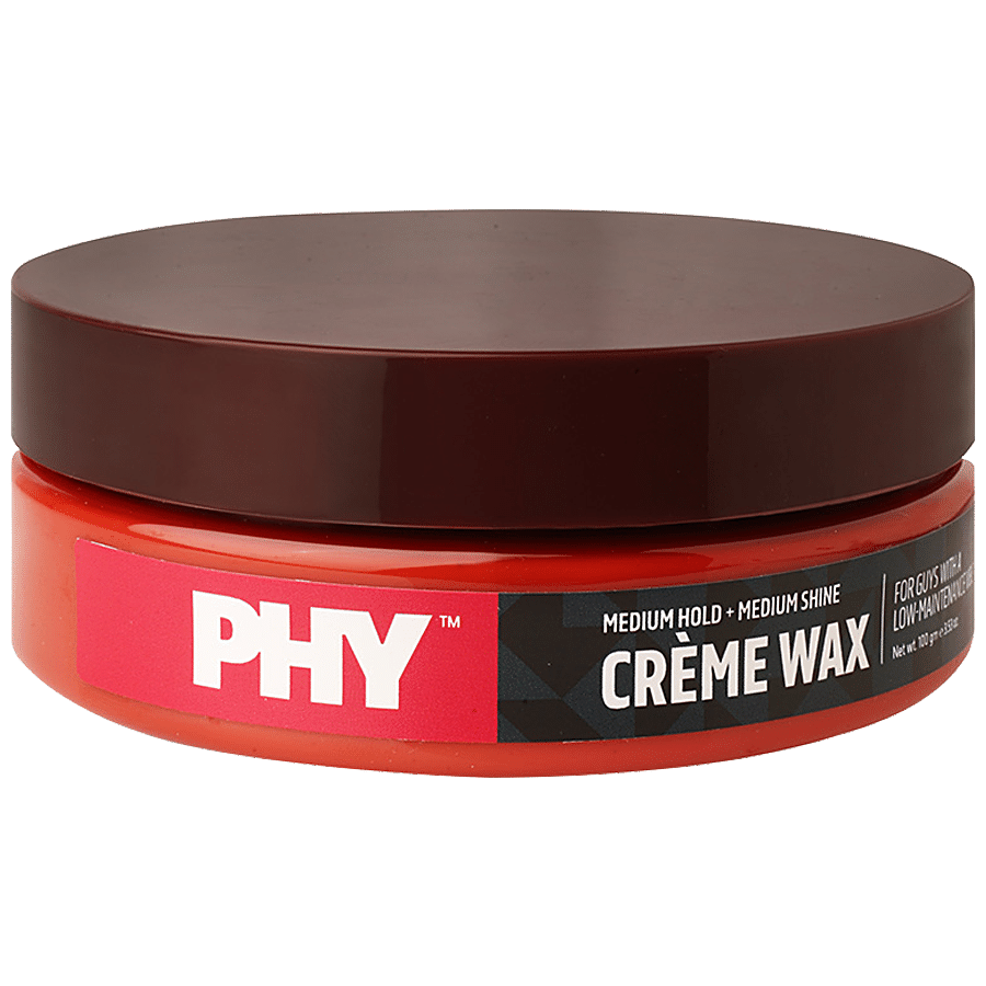 Buy Phy Creme Wax - Medium Hold & Shine, Vegan, Cruelty-Free, Absorbs Dirt,  Oil From Hair Online at Best Price of Rs  - bigbasket