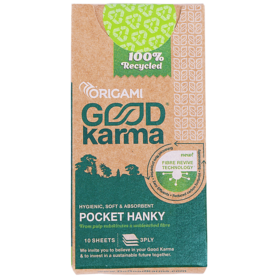 Buy Origami Good Karma Pocket Hanky - 3 Ply, Soft, Highly ...