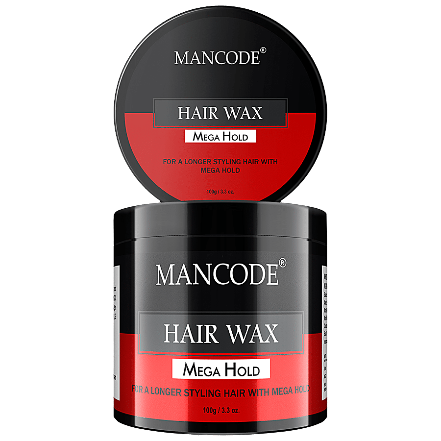 Buy Mancode Mega Hold Hair Wax - Intense Nourishment, Non-Sticky Formula,  For Long-Lasting Style Online at Best Price of Rs 175 - bigbasket