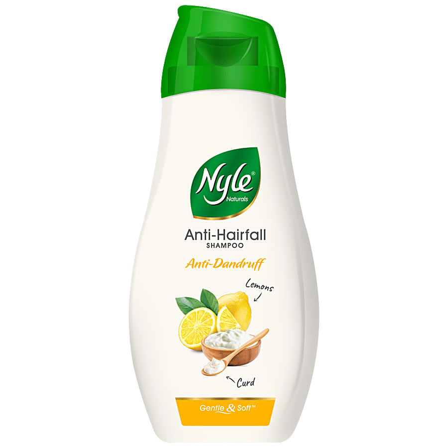 Buy Nyle Anti-Dandruff Anti-Hair Fall Shampoo - With Lemon & Curd, Improves  Scalp Health Online at Best Price of Rs  - bigbasket