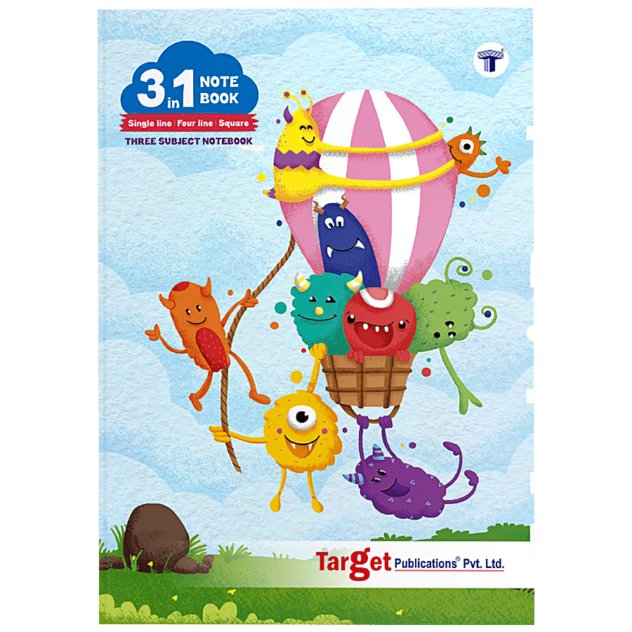 Buy Target Publications 3 In 1 Notebook - Maths Square 9 MM