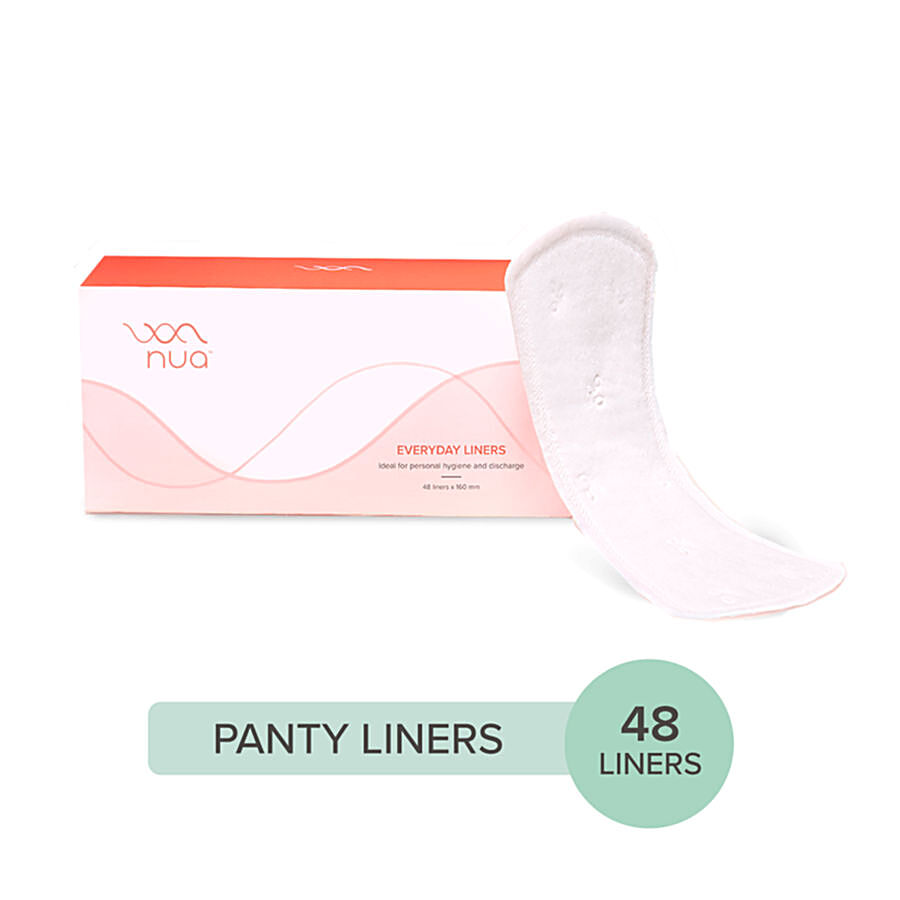 Buy Nua Super Thin Panty Liners, 100% Rash-Free, Toxin-Free Online at Best  Price of Rs 220 - bigbasket
