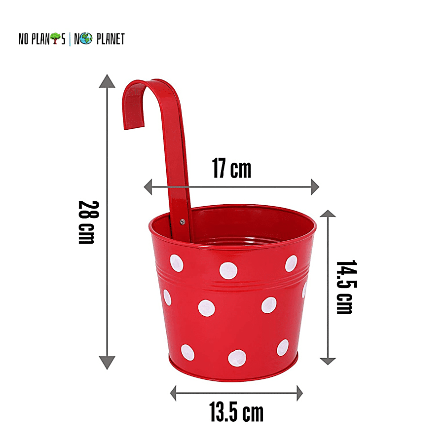 Buy Leafy Tales Single Metal Hanging Pots - Strong, Durable, Rust