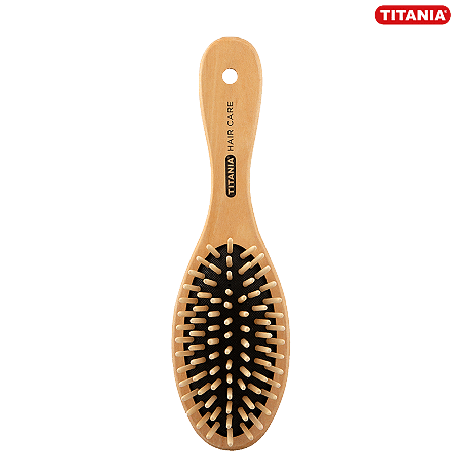 Buy Titania Hair Massage Brush - Wooden, Durable, Smooth, Large, DP100175  Online at Best Price of Rs 399 - bigbasket