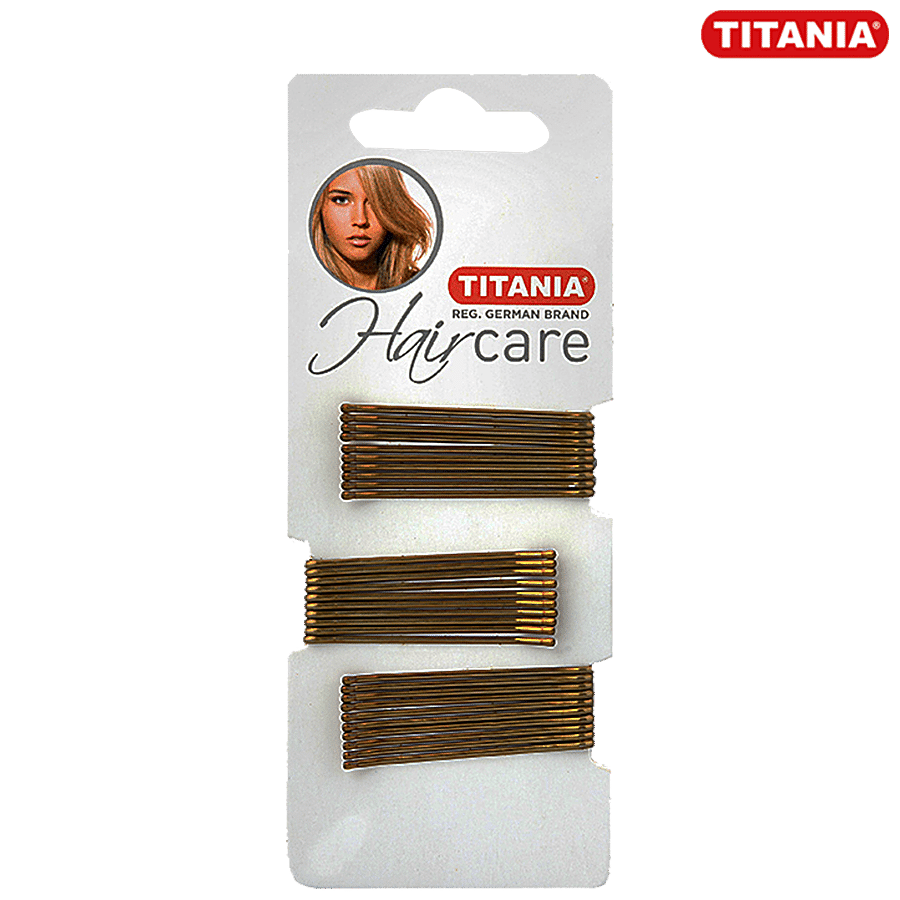 Buy Titania Hair Pins/Clips - Lightweight, Durable, Golden, For Women,  DP100213 Online at Best Price of Rs 129 - bigbasket