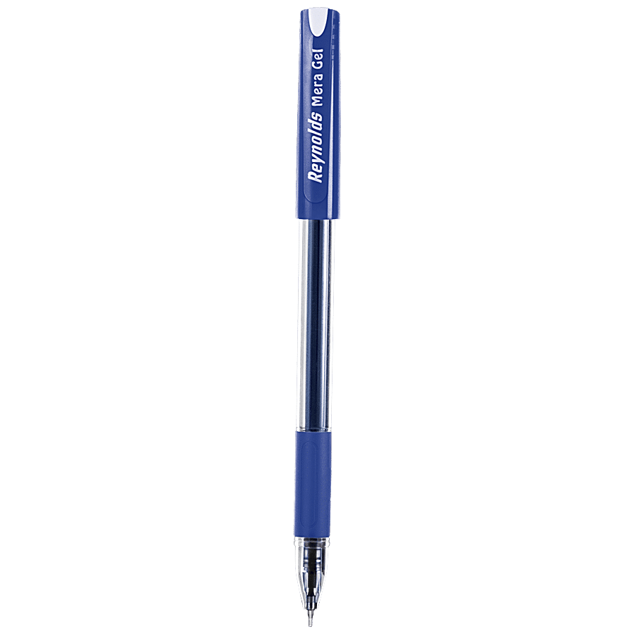 Reynolds Mera Gel Pen - With Comfortable Grip, Smudge Proof, For Smooth  Writing, Blue, 5 pcs