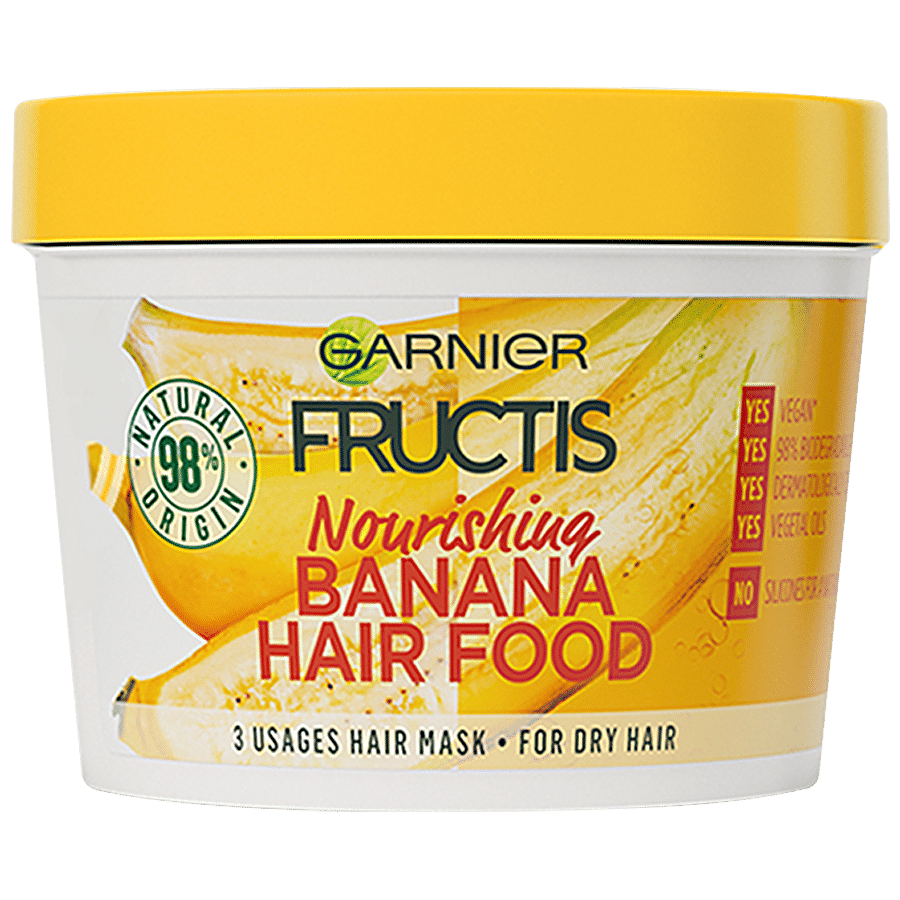 Buy Garnier Fructis - Nourishing Banana Hair Food, For Normal To Dry Hair,  Nourish & Controls Frizz Online at Best Price of Rs  - bigbasket