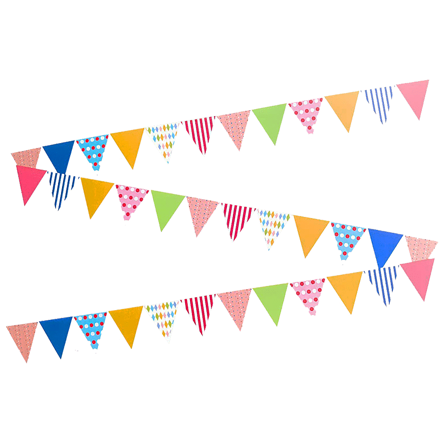 Buy CherishX Bunting Flag/Banner - For Birthday Decorations, Weddings, Baby  Showers, Engagement Parties, Multicolour Online at Best Price of Rs 399 -  bigbasket