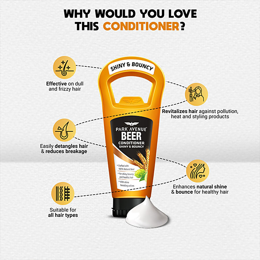 Buy Park Avenue Beer Conditioner - For Shiny & Bouncy Hair Online at Best  Price of Rs 156 - bigbasket