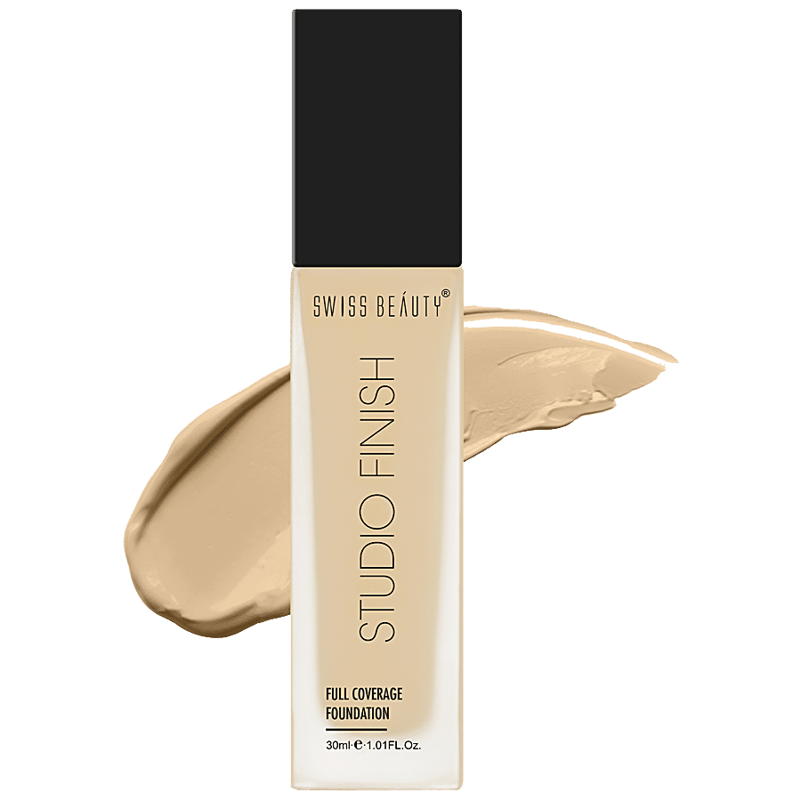 SWISS BEAUTY Foundation (High Coverage) Natural Beige Foundation - Price in  India, Buy SWISS BEAUTY Foundation (High Coverage) Natural Beige Foundation  Online In India, Reviews, Ratings & Features