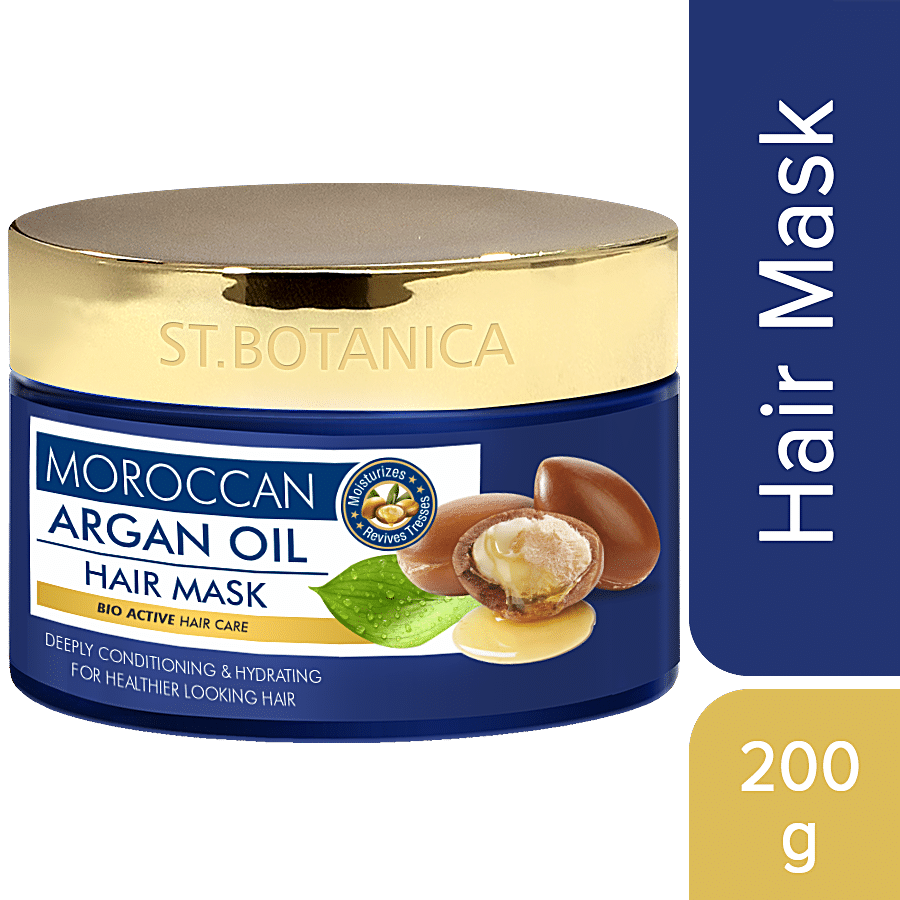 Buy StBotanica Moroccan Argan Hair Mask - Bio Active, Deep Conditioning &  Hydration, For Healthier Looking Hair Online at Best Price of Rs 549 -  bigbasket
