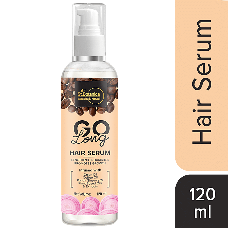 Buy StBotanica Go Long Onion Hair Serum - With Onion Oil, Coffee Oil, Panax  Ginseng Oil, For Long, Strong & Shiny Hair Online at Best Price of Rs 775 -  bigbasket