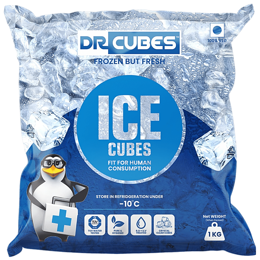 Dr. Cubes Ice Cubes - Fresh, Ready To Use, 1 kg