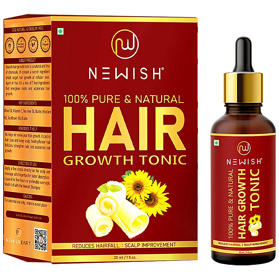 Buy Newish Hair Growth Vitalizer Tonic Oil - For Men Online at Best Price  of Rs 599 - bigbasket