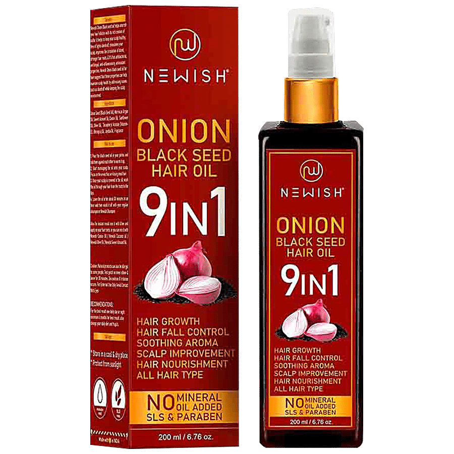 Buy Newish Hair Oil - With Onion, For Hair Growth, Anti Hairfall &  Dandruff, Hair Care Online at Best Price of Rs 599 - bigbasket