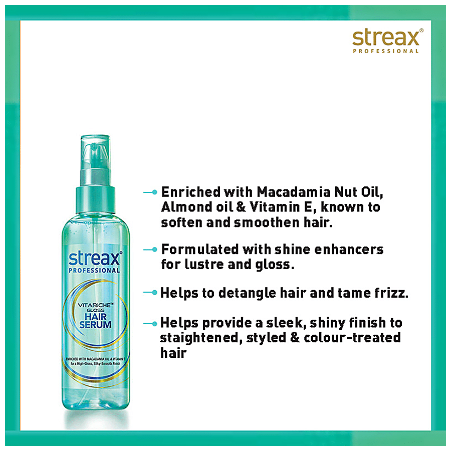 Buy Streax Professional Vitariche Care Repair Max Hair Serum - With  Vita-Oils, For Dry To Damaged Hair Online at Best Price of Rs  -  bigbasket
