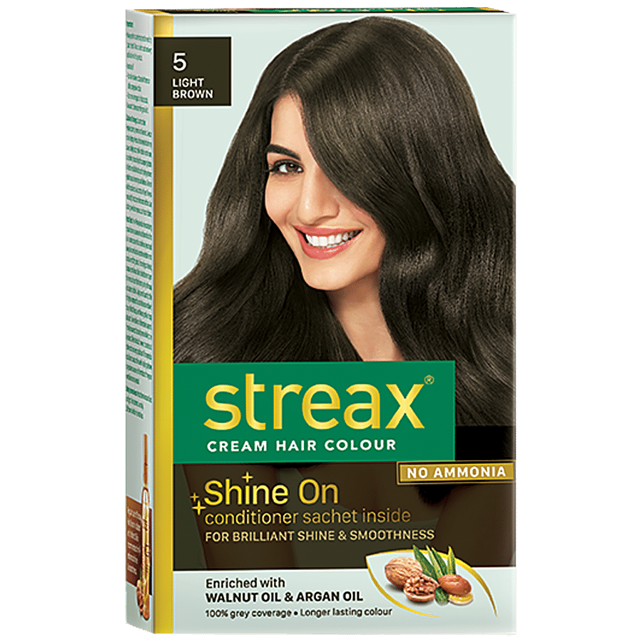 Buy Streax Cream Hair Colour - With Shine On Conditioner, For ...