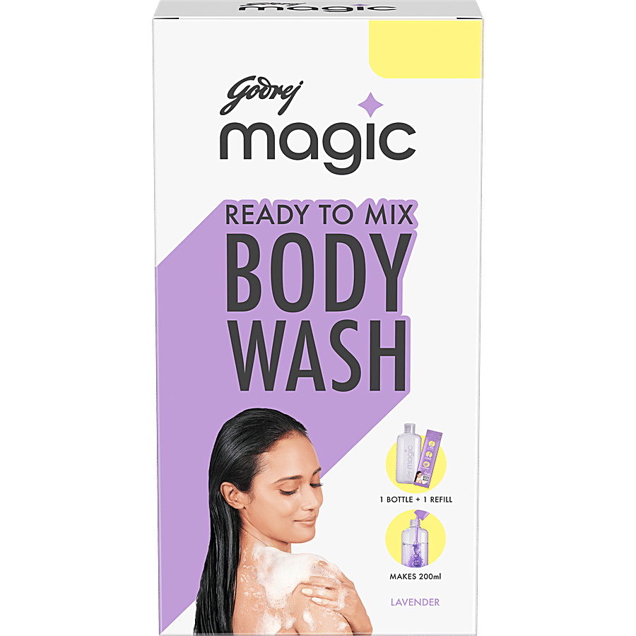 Buy Godrej Magic Ready To Mix Body Wash - Lavender Combi Pack, Makes 200 ml  Online at Best Price of Rs 65 - bigbasket
