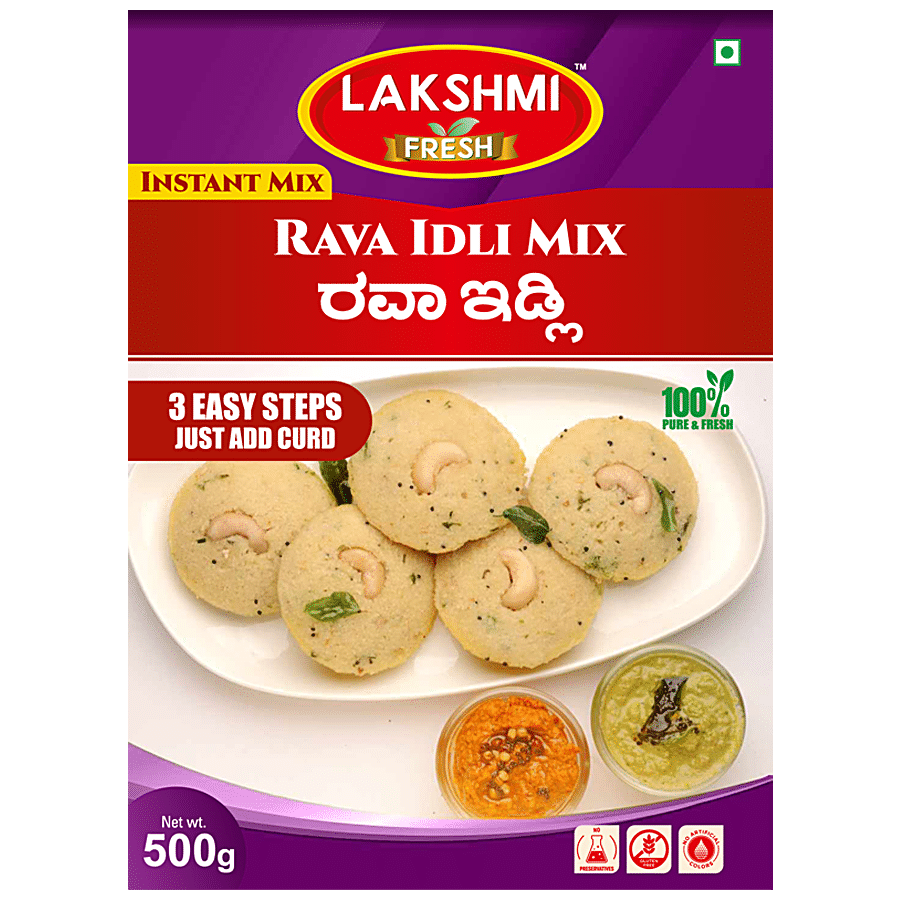 Buy Lakshmi Fresh Rava Idli Instant Mix - Source Of Protein, Rich ...