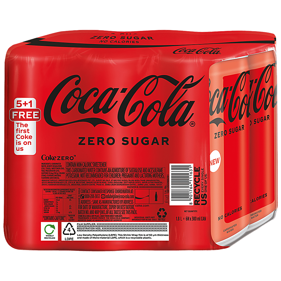 Coke Zero Sugar Cola Soda, 12 Ounce Can (Pack of 12) (Package May Vary)