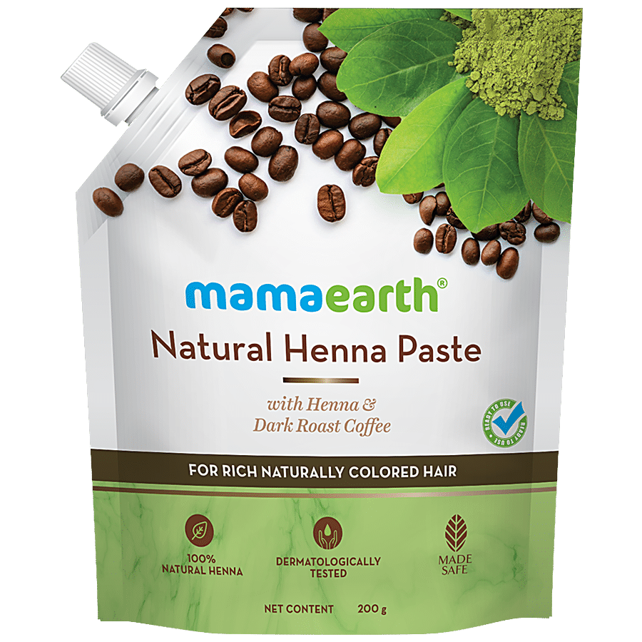 Buy Mamaearth Natural Henna Paste - Ready To Apply, With Dark Roasted  Coffee, For Rich Coloured Hair Online at Best Price of Rs 449 - bigbasket