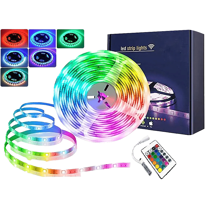 Buy Desidiya RGB LED Strip Light With With Adapter & Remote, Easy To  Install - For Home Décor, Festive, Party, Diwali, Multicolour Online at  Best Price of Rs 399 - bigbasket