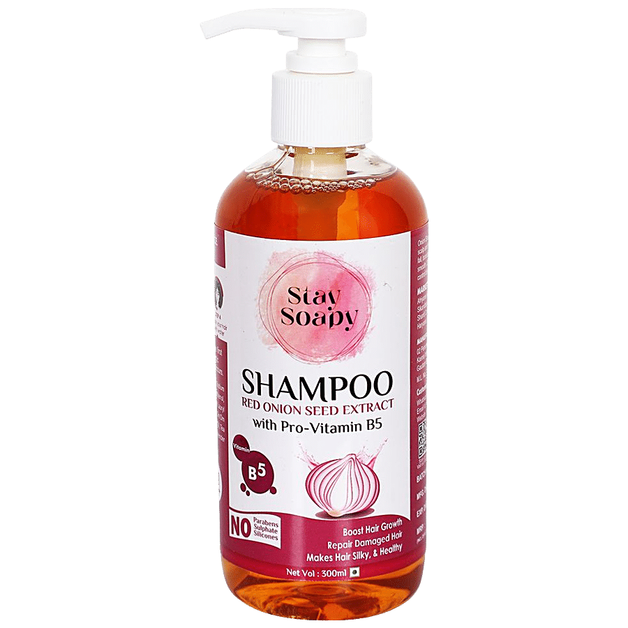 Buy Stay Soapy Shampoo - Red Onion Seed Extract & Pro-Vitamin B5, Boosts  Hair Growth, No Parabens Online at Best Price of Rs 399 - bigbasket