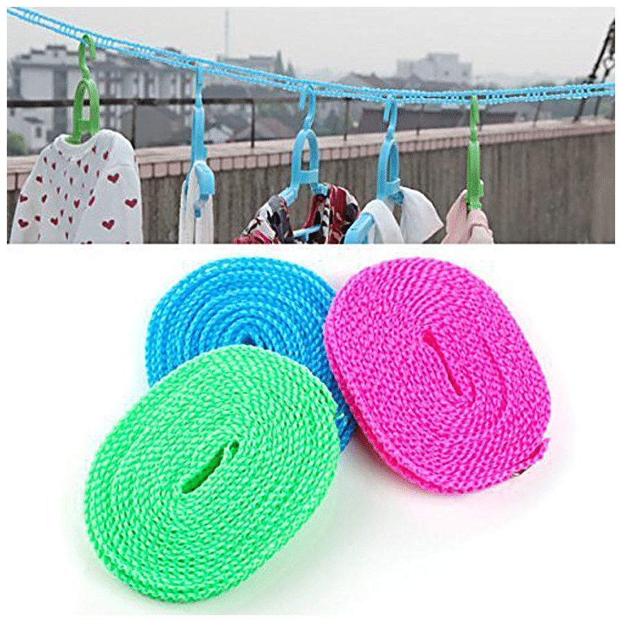 Buy SE7EN Plastic Rope - Anti-Slip, For Drying Clothes, Assorted Online at  Best Price of Rs 79 - bigbasket