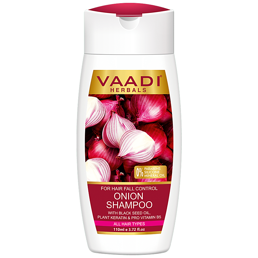 Buy VAADI HERBALS Onion Shampoo - With Plant Keratin & Pro Vitamin B5, For  Hair Fall Control Online at Best Price of Rs  - bigbasket