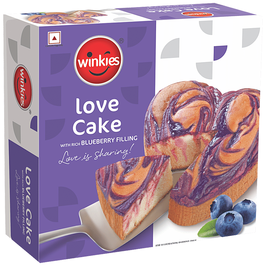 Buy Winkies Love Cake With Rich Blueberry Filling - Premium ...