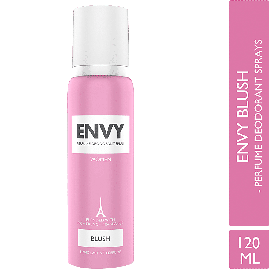 Envy Blush Perfume Deodorant Spray - Long-Lasting, For Women, 120 ml