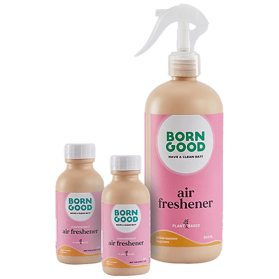 Born Good Concentrated Air Freshener - Plant-Based, Indian Summer  Fragrance, 50 ml