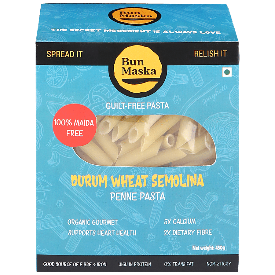Buy Bun Maska Durum Wheat Semolina Penne Pasta - Low In Calories Online at  Best Price of Rs  - bigbasket