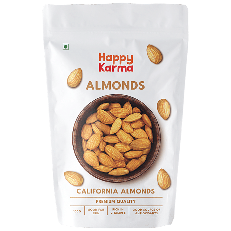 Buy Happy Karma California Almonds - Premium Quality, Rich In ...