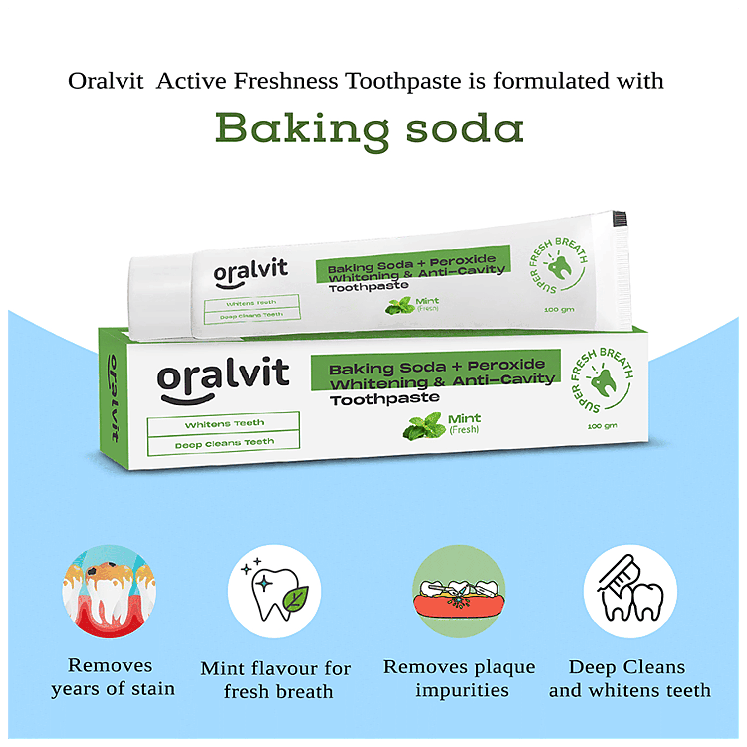 Baking Soda Peroxide Teeth