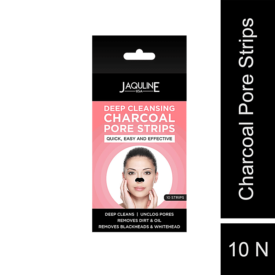 Buy Jaquline USA Deep Cleansing Charcoal Pore Strips Online at Best Price of Rs 164.45