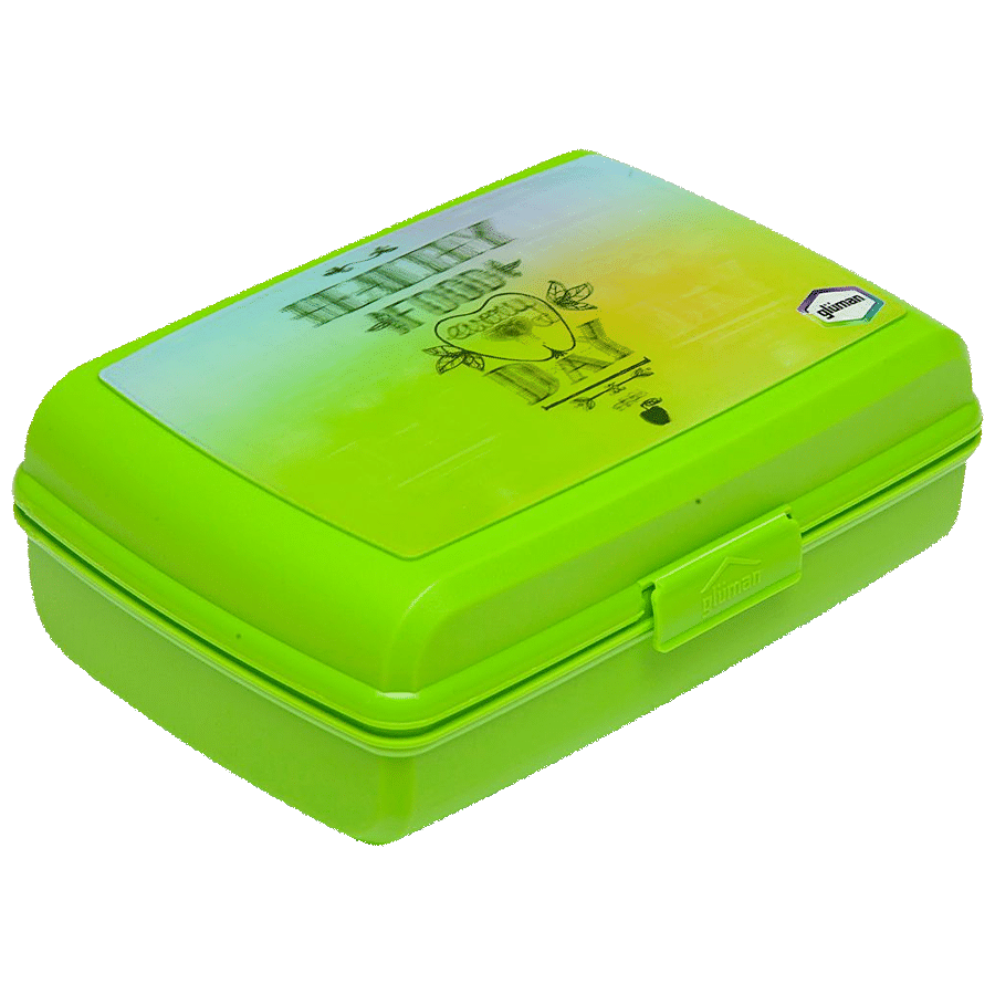 1pc 700ml Plastic Leakproof & Microwavable Lunch Box For Kids And