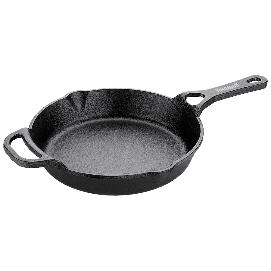 Buy Home Puff Pre-Seasoned Cast Iron Multipurpose Skillet/ Fry Pan -  Naturally, Non-Stick Loha Pan, Non-Toxic, Gas Stove Friendly Omelette Pan,  11”, 2.6kg Online at Best Price of Rs 1549 - bigbasket