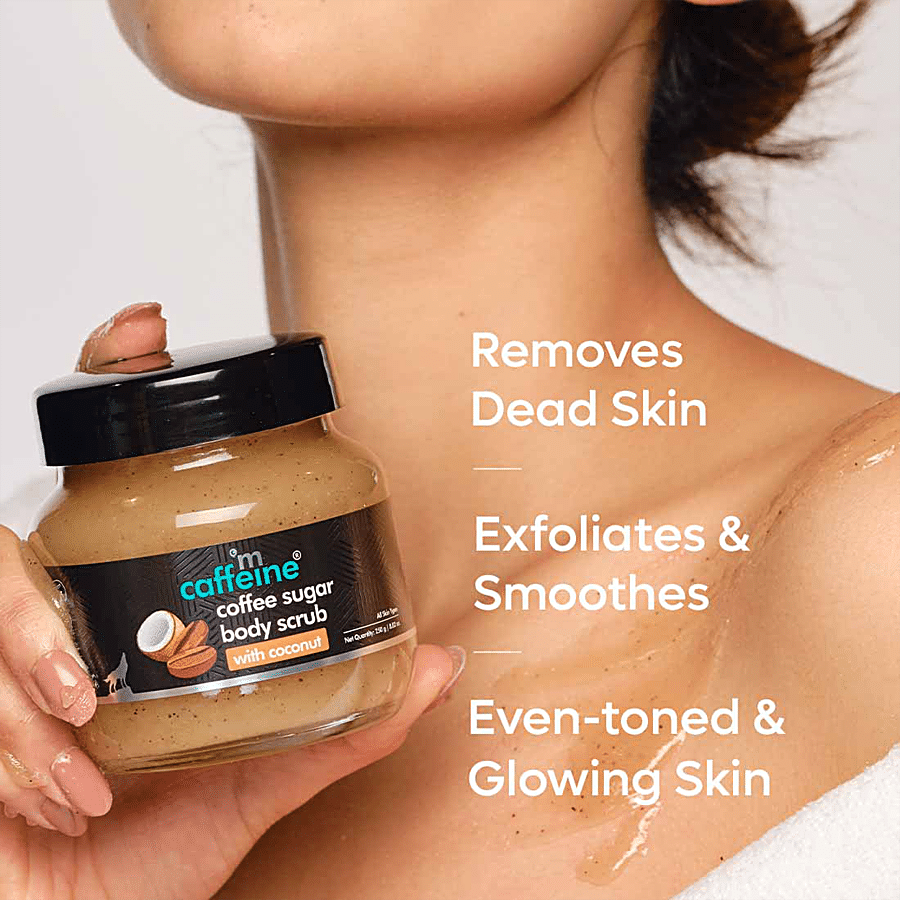 Buy Coffee Body Scrub With Coconut Extract Online In India – mCaffeine