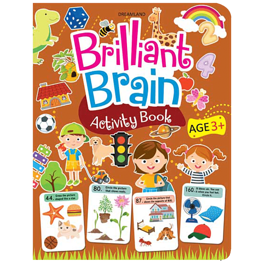 Above　199　Interactive,　Age,　Activity　Rs　Pages　Online　Buy　Brain　Dreamland　of　bigbasket　Best　Book　3+　at　80　Price　Brilliant　Children