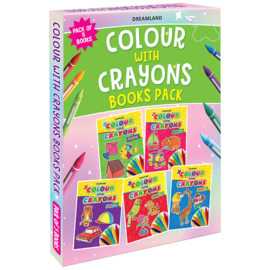 Buy Dreamland Colour With Crayons Pack - Children Drawing, Painting & Colouring  Book, Age 1+, 80 Pages Online at Best Price of Rs 309 - bigbasket