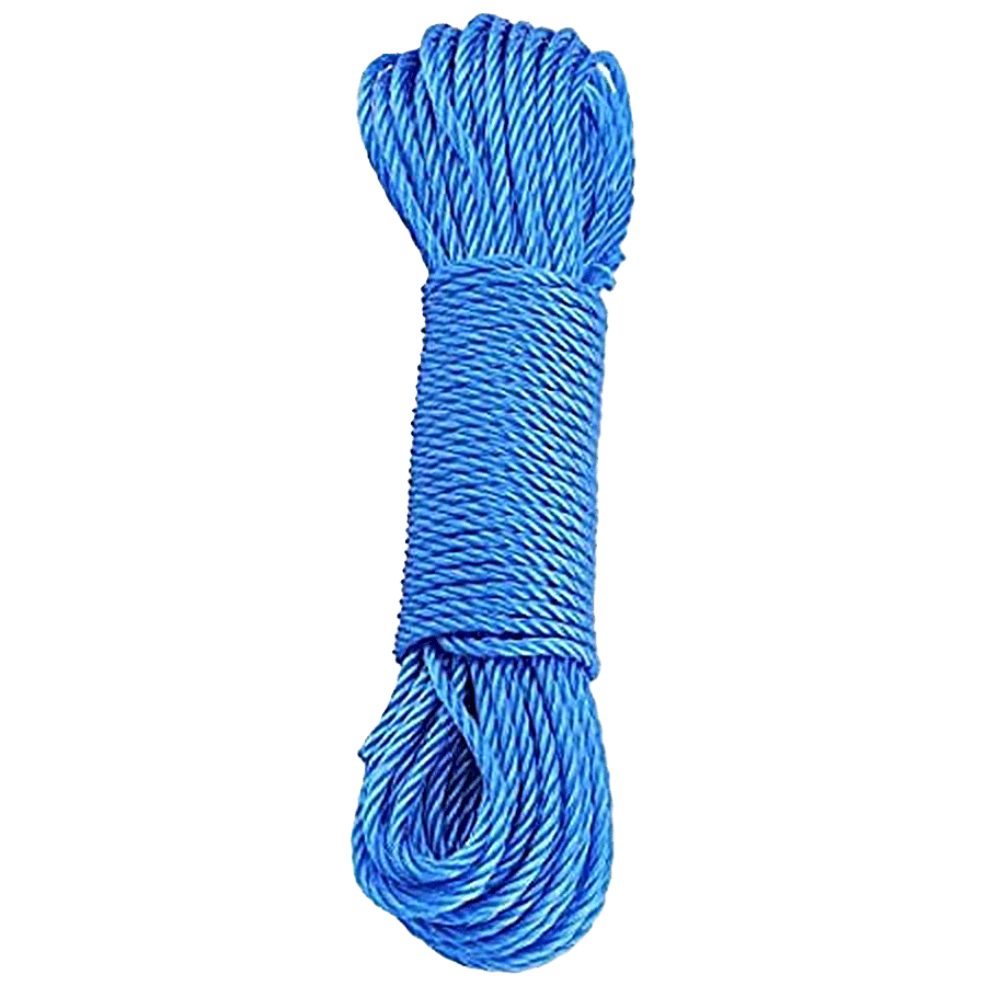 CS Clothing Rope/Rassi For Hanging Clothes - 15 m, Assorted, 1 pc