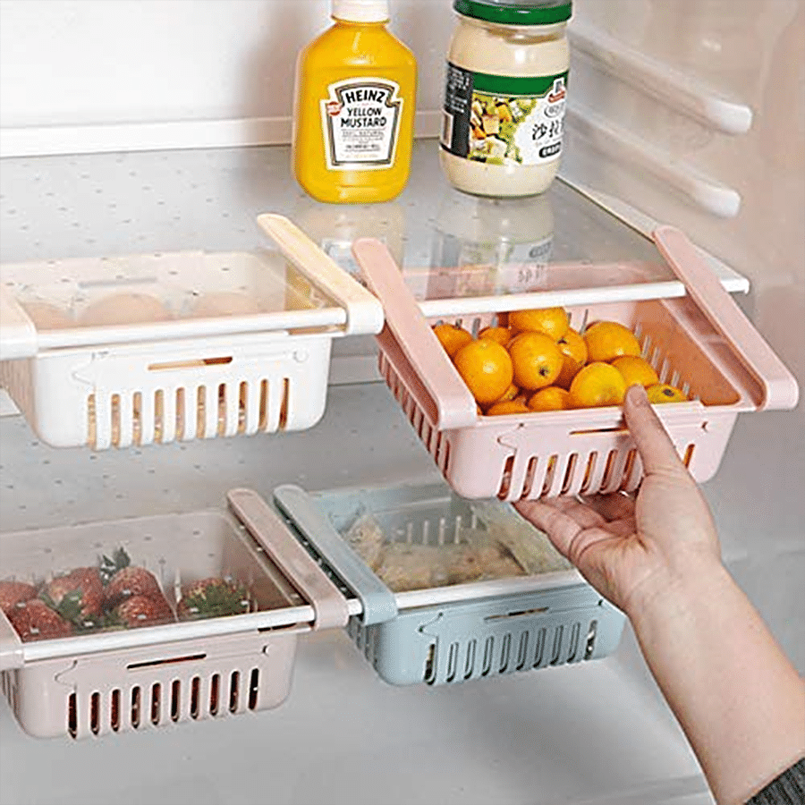 1pc Clear Can Organizer For Pantry - Soda Can, Food, Soup Storage Holder  For Fridge And Freezer, Kitchen Storage Solution