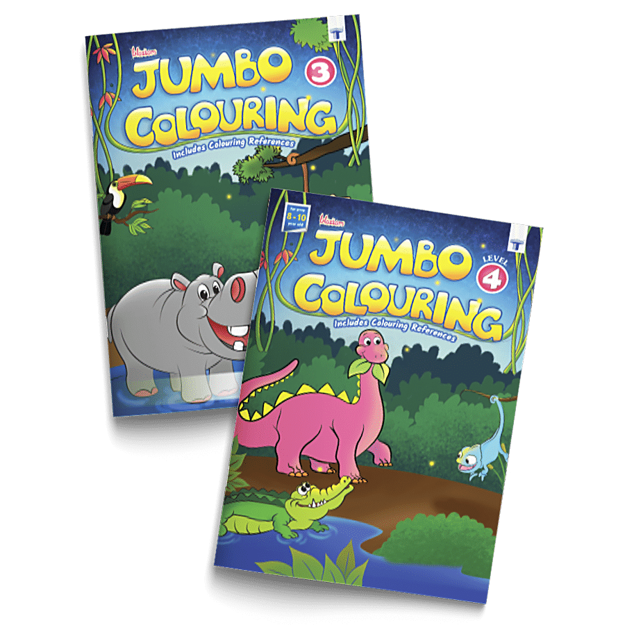 Blossom Jumbo Creative Colouring Books Combo For Kids
