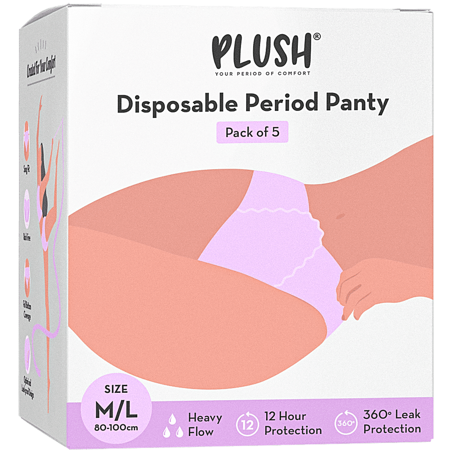 Buy Plush Disposable Period Panty - M/L Size Online at Best Price