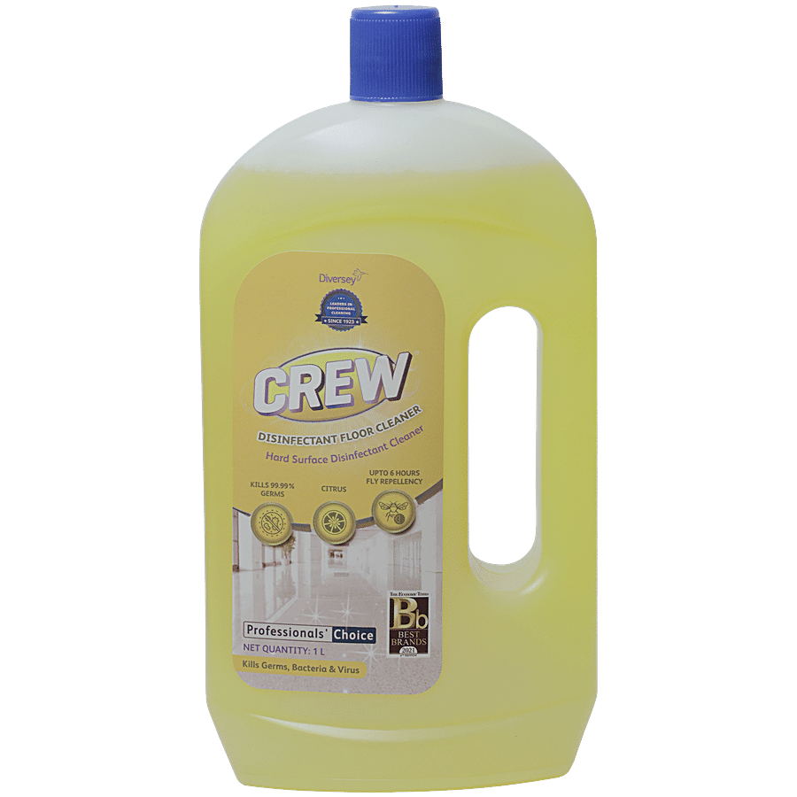 Stain Crew Floor Cleaner Disinfectant 500ml (Citrus Woody) | Kills 99.9%  Germs & Bacteria | For Floors, Tiles, Taps | Pack of 2